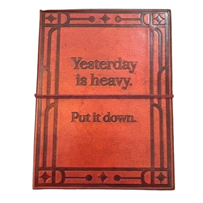 Leather Journal - Yesterday is Heavy