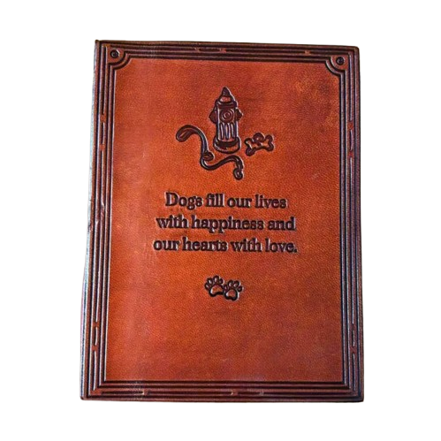 Leather Journal - Dogs Fill Our Lives