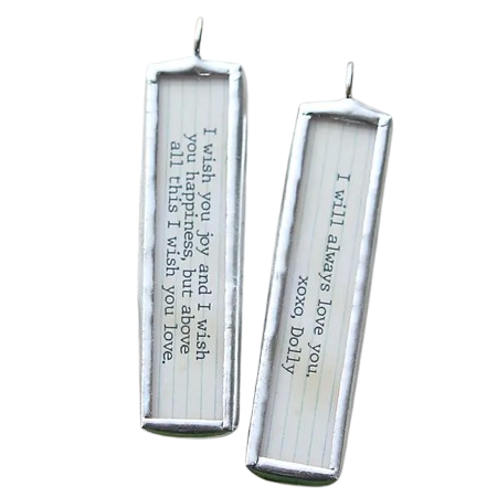 Literary Quote Necklace - I Will Always Love You