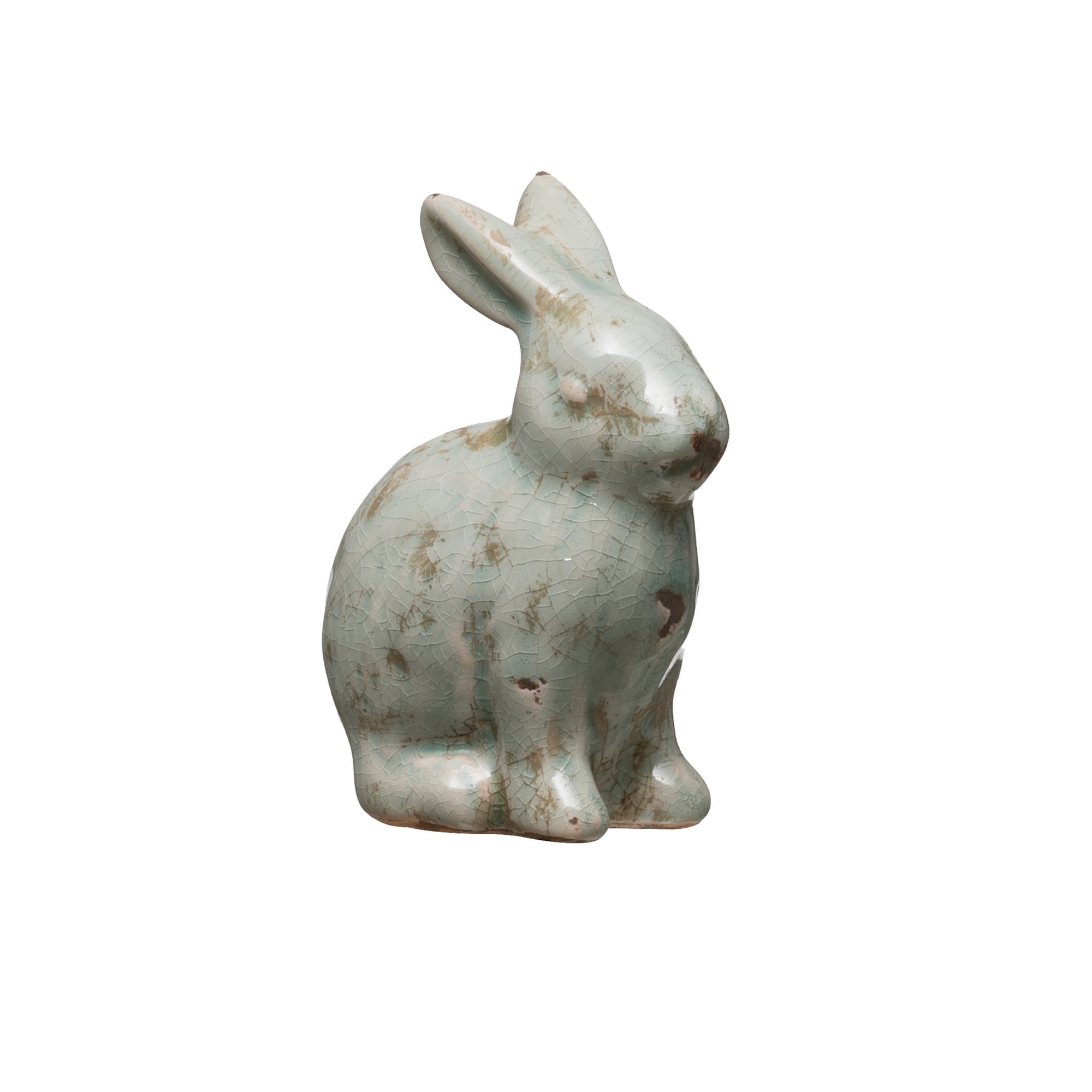 Terra Cotta Bunny, aqua