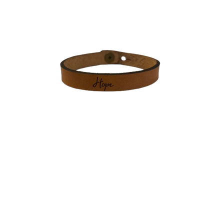 Leather Bracelet - Hope