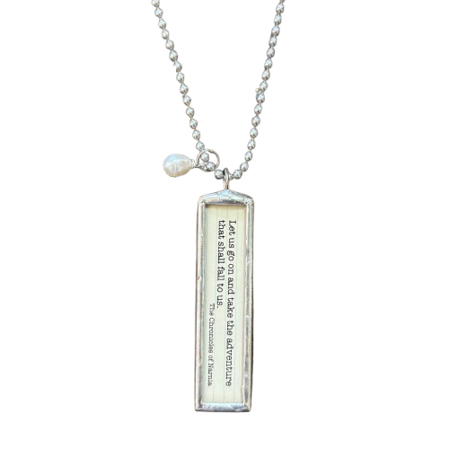 Literary Quote Necklace - Take The Adventure