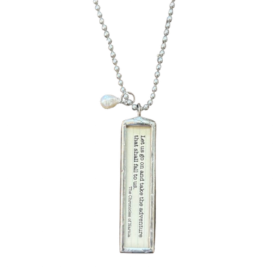 Literary Quote Necklace - Take The Adventure