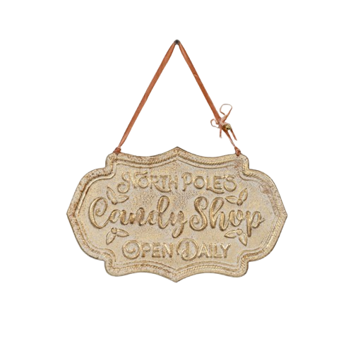 Metal Candy Shop Sign