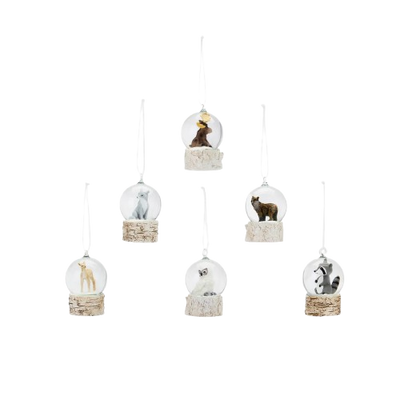 Woodland Snow Globe Ornament
