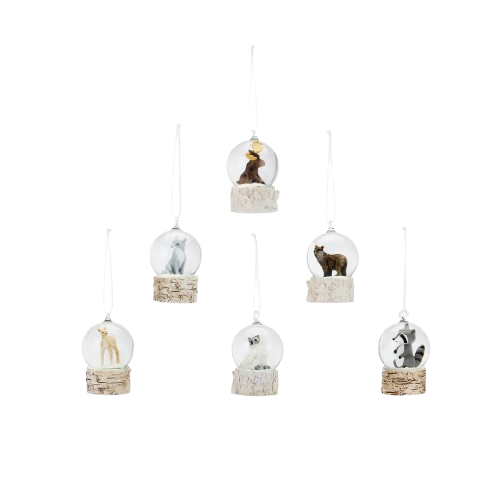 Woodland Snow Globe Ornament