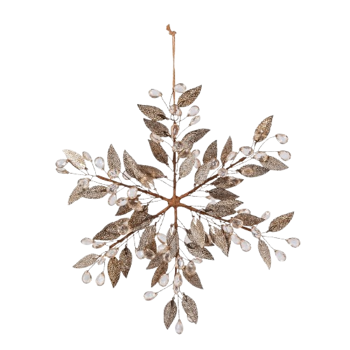 Leafy Snowflake Ornament