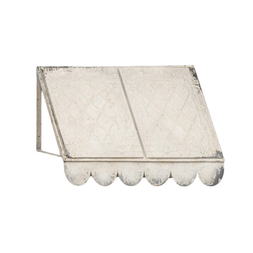 White Lattice Awning