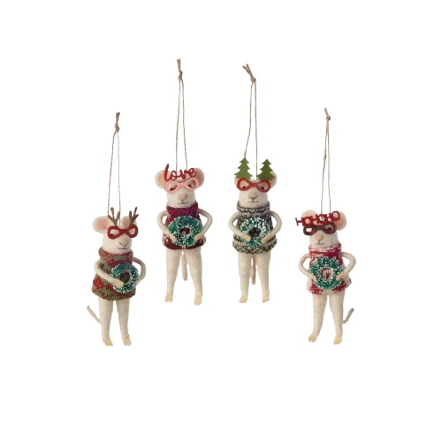 Felt Mouse - Glasses