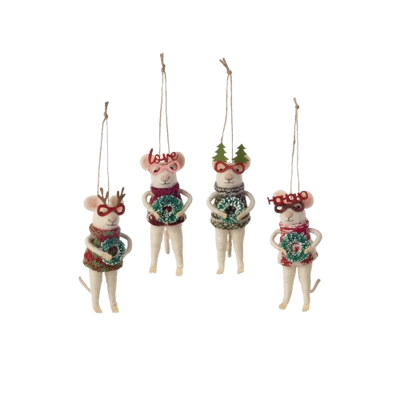 Felt Mouse - Glasses