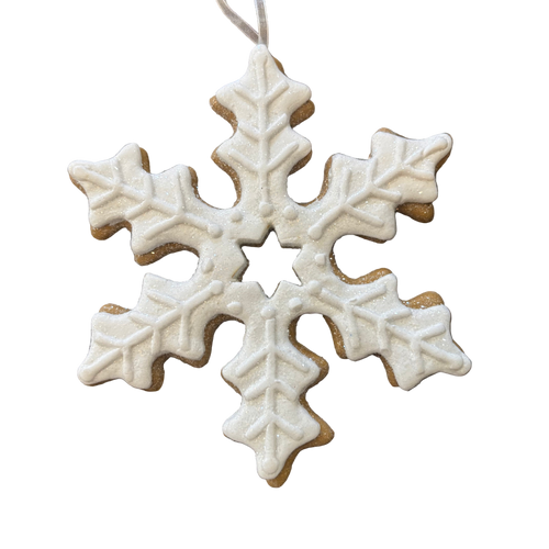 Gingerbread Snowflake Ornament