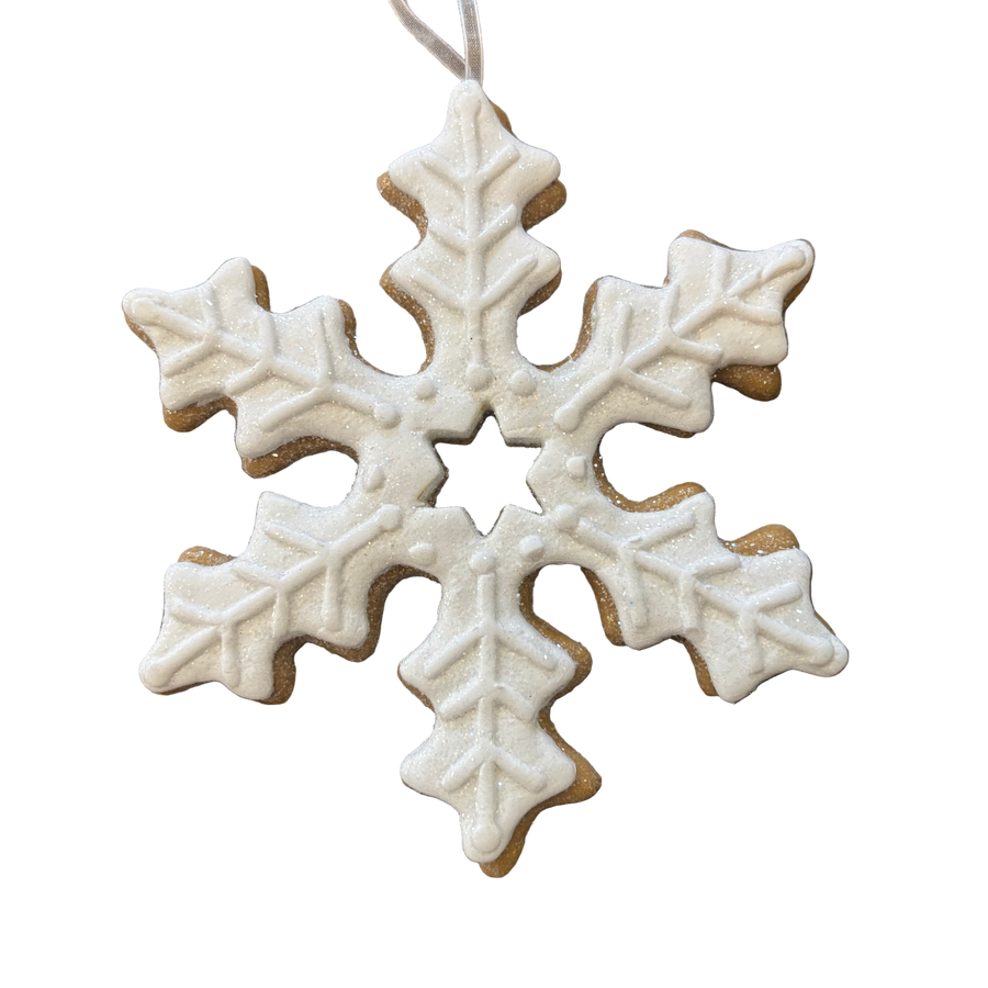 Gingerbread Snowflake Ornament