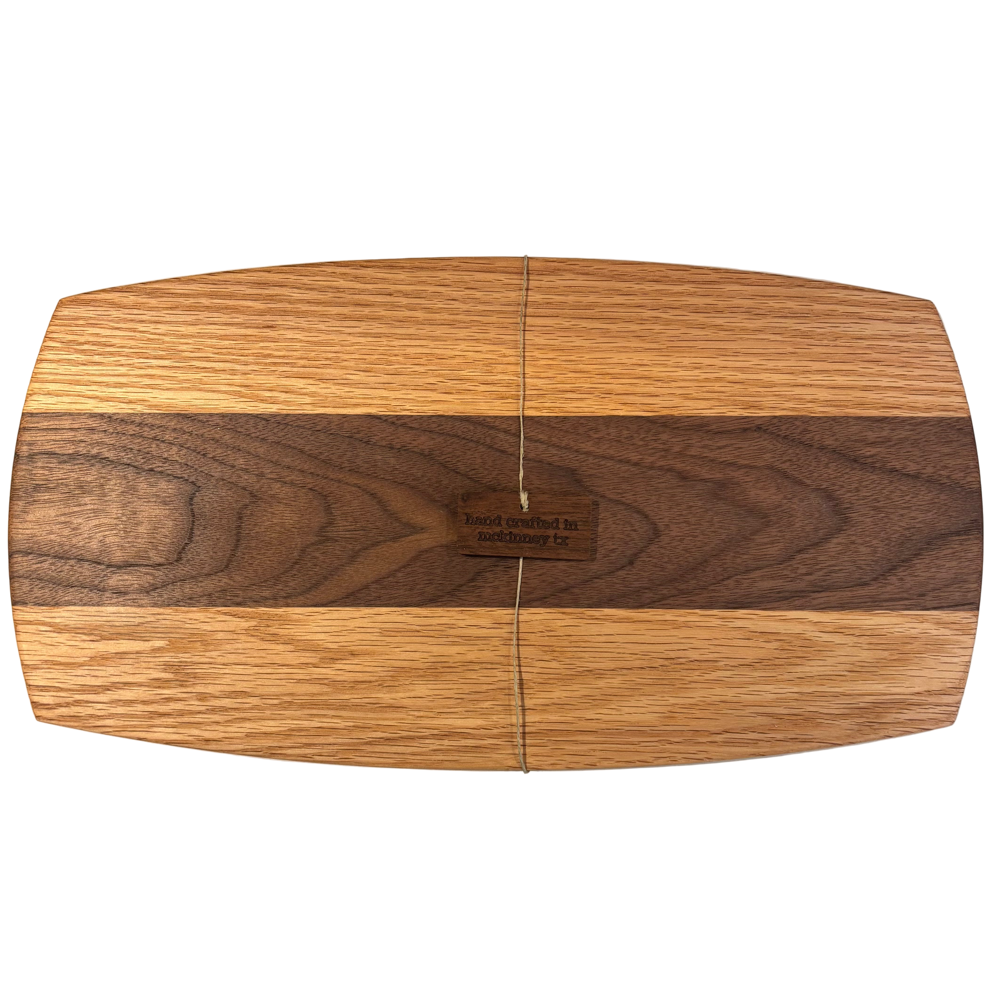 Handcrafted Serving/Cutting Board, wide stripes