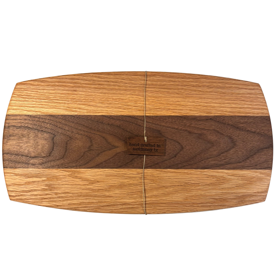 Handcrafted Serving/Cutting Board, wide stripes