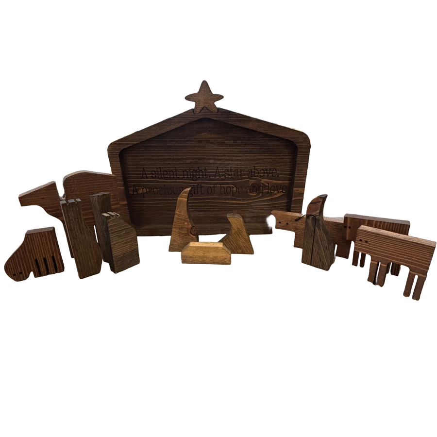 Wooden Nesting Nativity