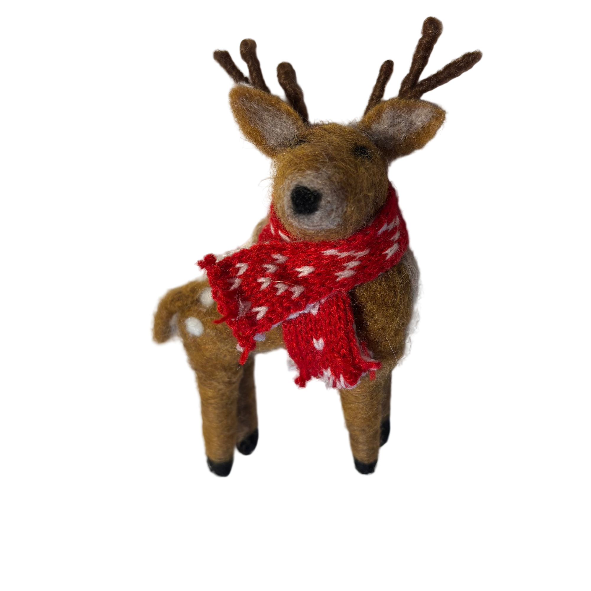 Fuzzy Deer Ornament