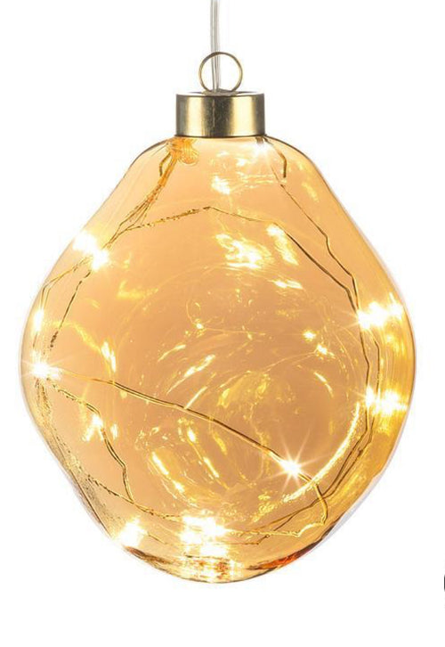 Gold LED Ornament (small)