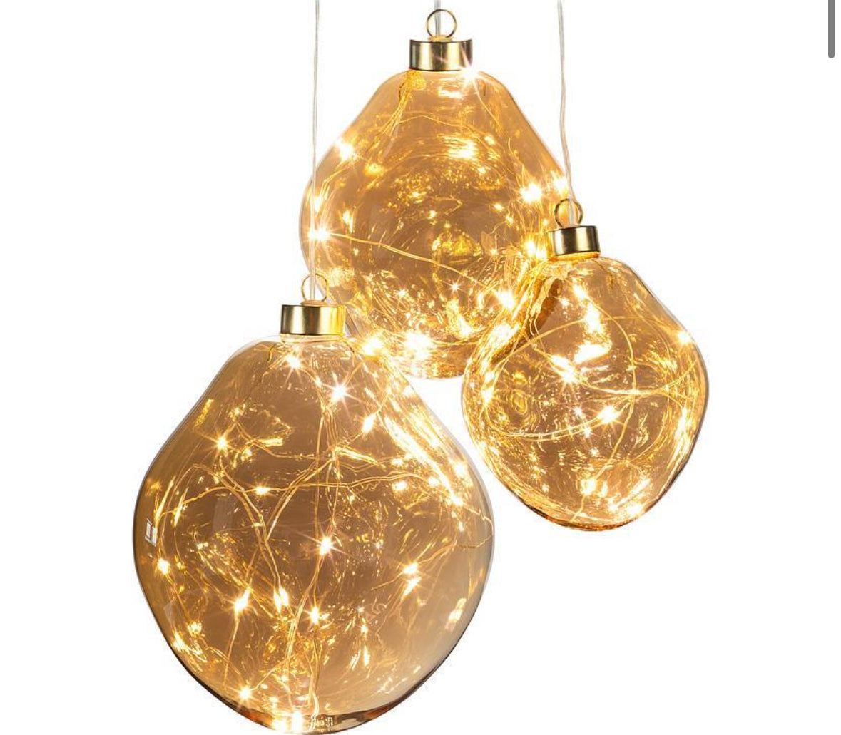 Gold LED Ornament (medium)