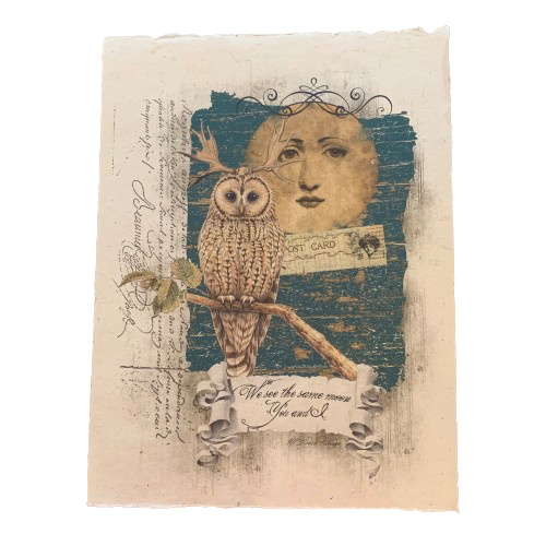 12x16 Artisan Paper Print, we see the same moon