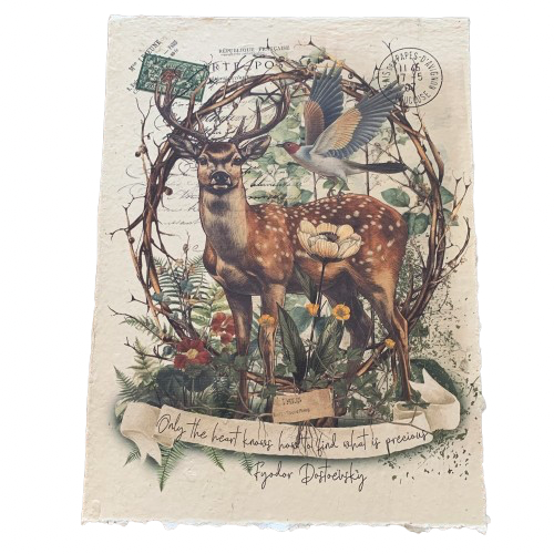 12x16 Artisan Paper Print, only the heart knows