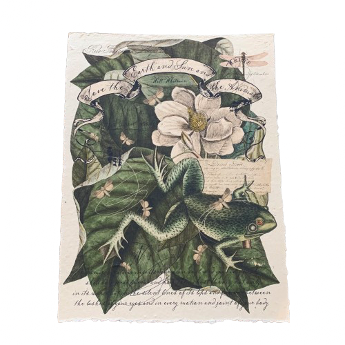 12x16 Artisan Paper Print, love the earth