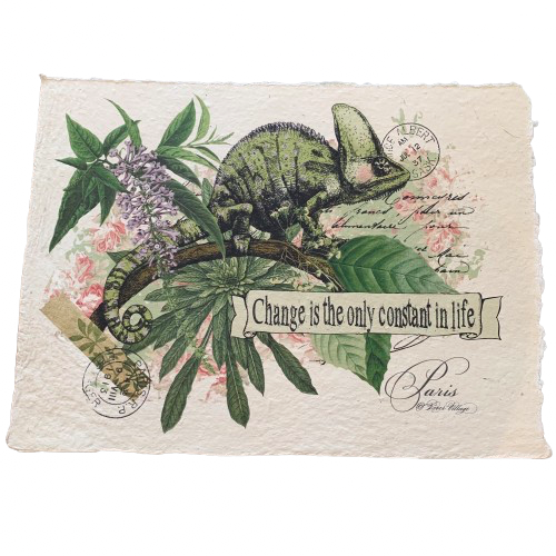 12x16 Artisan Paper Print, change is the only constant