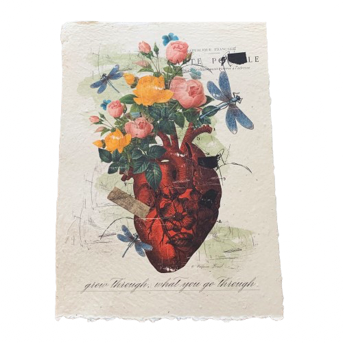 12x16 Artisan Paper Print, grow through what you go through