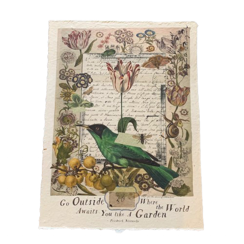 12x16 Artisan Paper Print, go outside