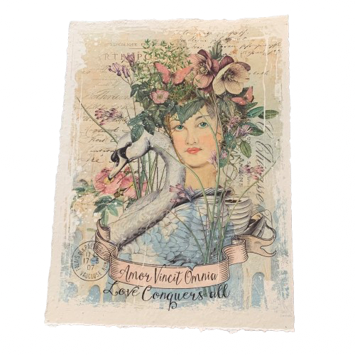 12x16 Artisan Paper Print, love conquers all