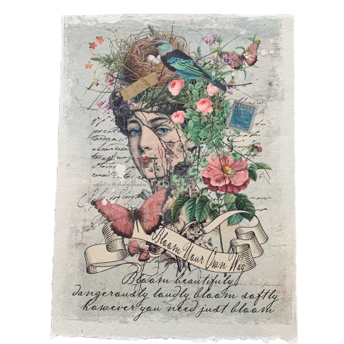 12x16 Artisan Paper Print, bloom your own way