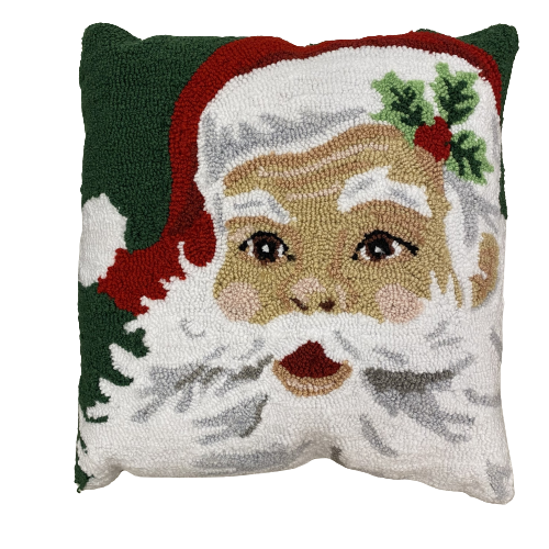 Santa Claus Pillow, green