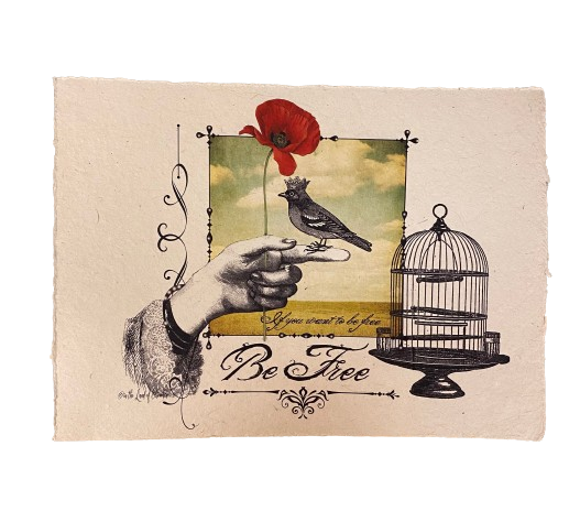 12x16 Artisan Paper Print, if you want to be free