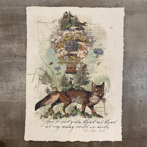 12x16 Artisan Paper Print, and the secret garden bloomed