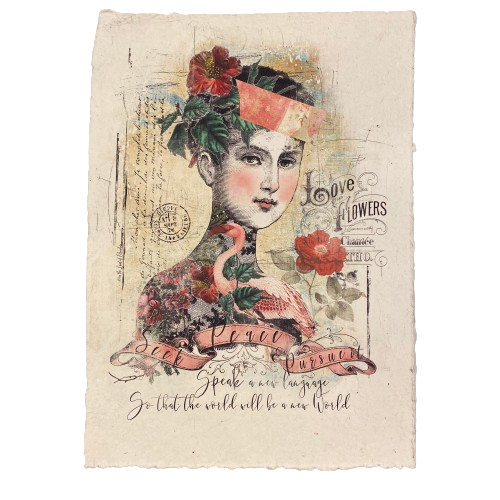 12x16 Artisan Paper Print, seek peace and pursue it