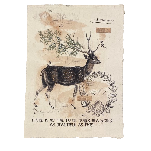 12x16 Artisan Paper Print, there is no time to be bored