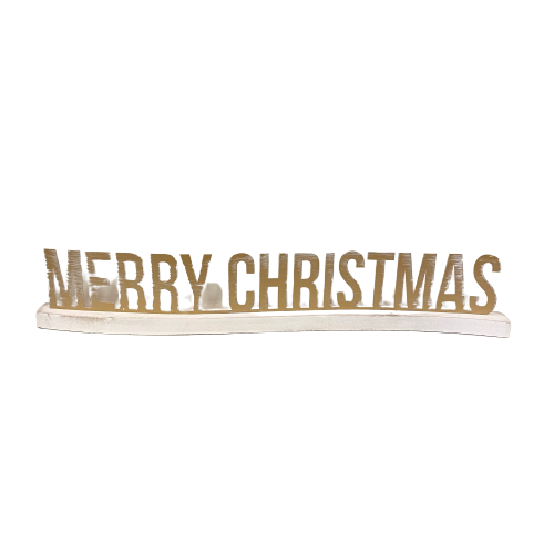 Merry Christmas Sign, gold