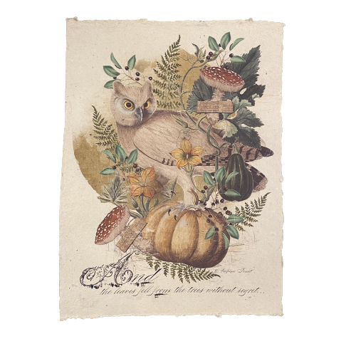 12x16 Artisan Paper Print, and the leaves fell