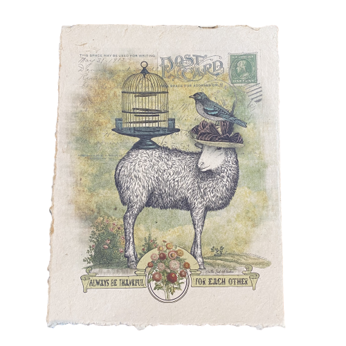 12x16 Artisan Paper Print, always be thankful