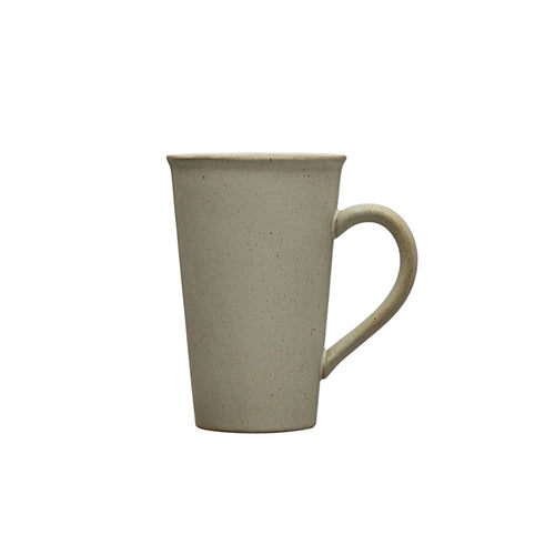 Tall Ceramic Mug, matte white