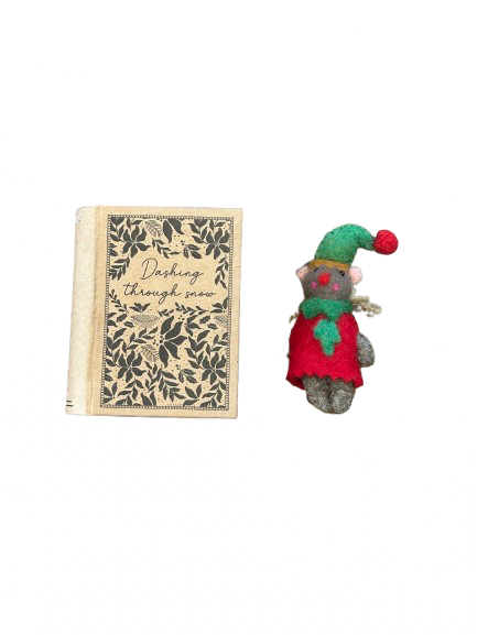 Felt Animal Ornament in Christmas Box