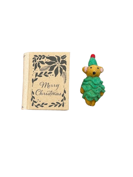 Felt Animal Ornament in Christmas Box