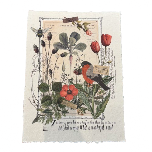 12x16 Artisan Paper Print, i see trees of green