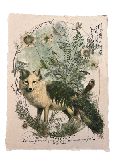 Artisan Tapestry, white fox