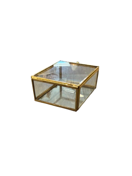 Brass Trinket Box, diamond