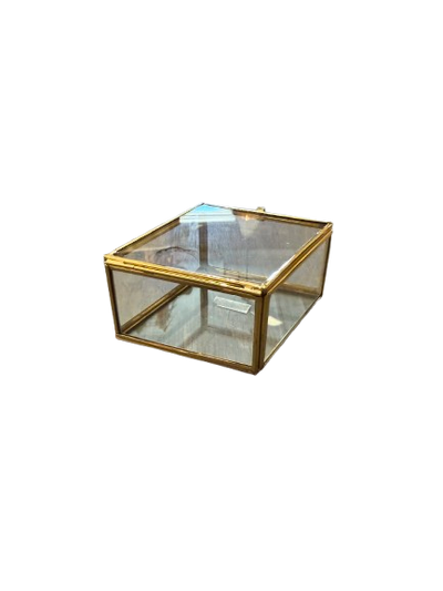 Brass Trinket Box, diamond