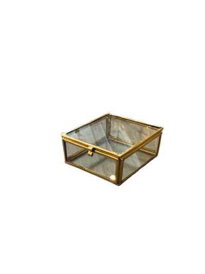 Brass Trinket Box, diamond