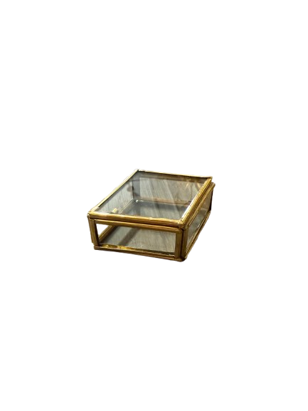Brass Trinket Box, diamond