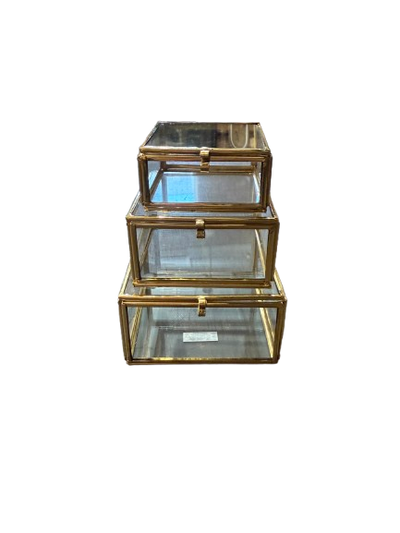 Brass Trinket Box, square