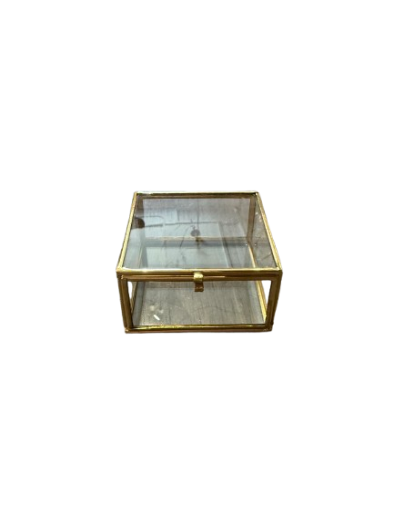 Brass Trinket Box, square