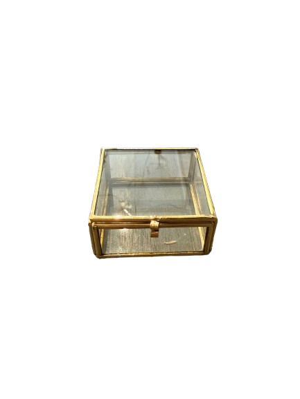 Brass Trinket Box, square